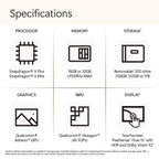 Microsoft Surface Laptop (7th Edition) (Snapdragon X Elite (12 Core)/ 16GB RAM/ 512GB SSD/ 15 inch (38.1 cm) Qualcomm Graphics/ Win 11) ZHH-00048