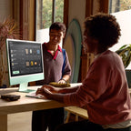 Apple iMac (Apple M4 Chip/ 10-core CPU/ 16GB RAM/ 256GB SSD/ 24-inch (60.96 cm) 4.5K Retina display / 10-core GPU/ macOS/ Blue)