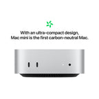 Apple MU9D3HN/A Mac Mini (Apple M4 Chip/ 10-Core CPU/ 10-Core GPU/ 16GB RAM/ 256GB SSD/ macOS)
