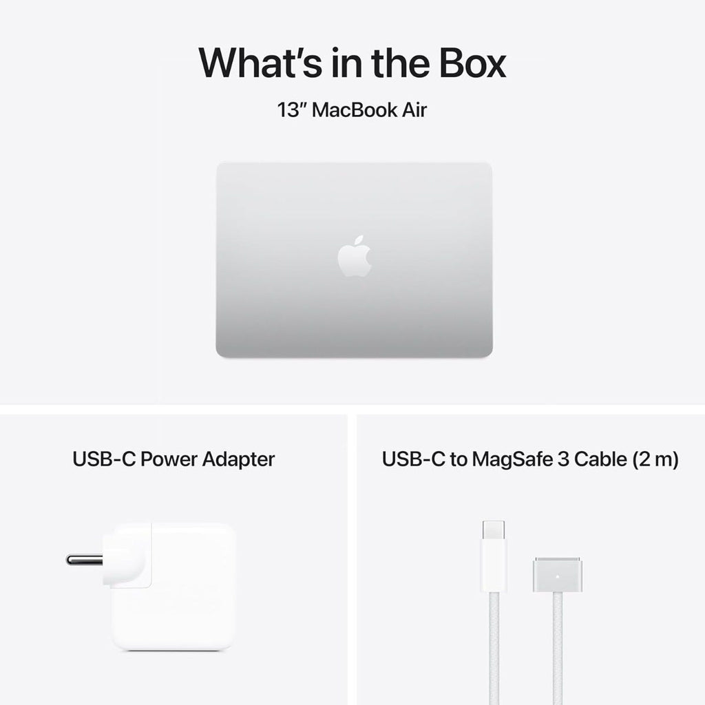 Apple MacBook Air M5 Chip (16GB RAM/ 1TB SSD/ 13 Inch Liquid Retina Display/ 10‑core CPU and 10‑core GPU/ Silver) - MDH84HN/A
