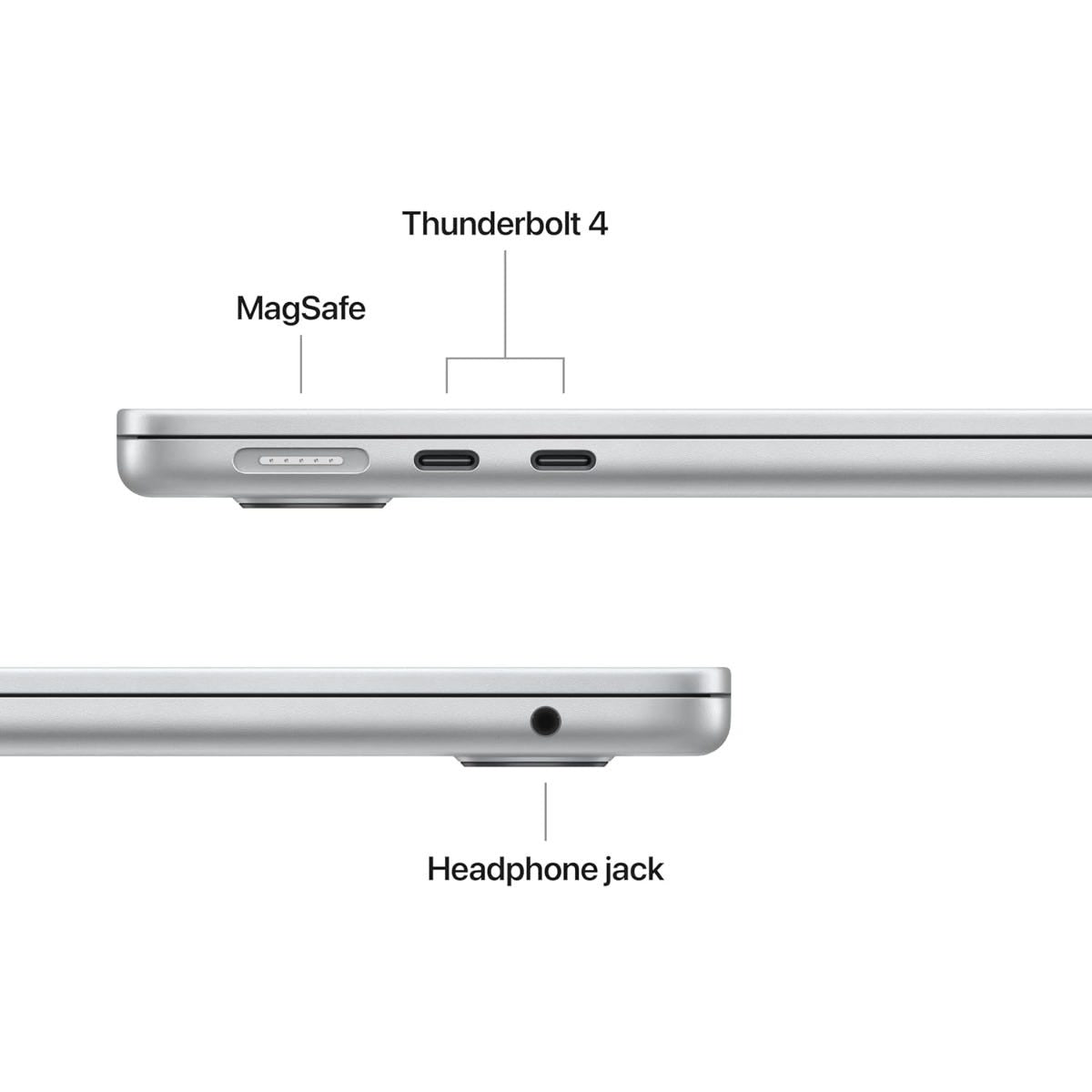 Apple MacBook Air M5 Chip (16GB RAM/ 512GB SSD/ 15 Inch Liquid Retina Display/ 10‑core CPU and 10‑core GPU/ Silver) - MDV94HN/A