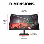 HP OMEN 32C 780K7AA 32" QHD 165Hz 1ms Curved Gaming Monitor