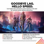 HP OMEN 34C 780K9AA 34" WQHD 165Hz 1ms Curved Gaming Monitor