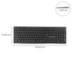 [Repacked]Lapcare E9 117 Keys USB Ergonomic Multimedia Wired Keyboard