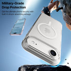 Vaku Luxos 2-in-1 Value Combo Pack Glassy MagPro Back Cover Case for iPhone Air + Dust Filter Tempered Glass Camera Screen Protector Scratch Resistant Magsafe Compatible