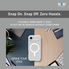 TKONE Apple iPhone Air Case and Tempered Glass Screen Protector 2-in-1 CRYSTAL SNAP Kit, Ultra Clear Slim Case + HD Glass, Transparent Protective Cover (Clear)