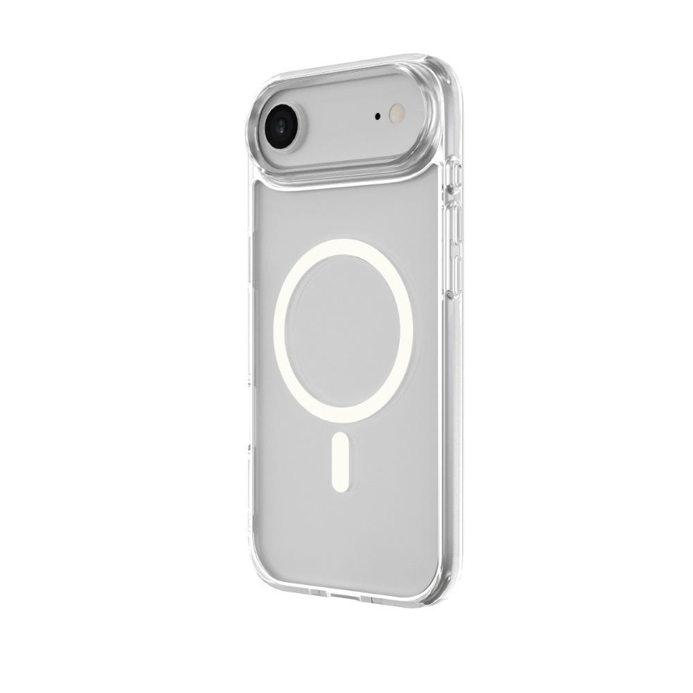 TKONE Elan Apple iPhone Air Case and Tempered Glass Combo 2-in-1 Transparent Shockproof Phone Case + HD Tempered Glass , Slim, Protective Cover (Silver)