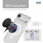 TKONE Elan Apple iPhone Air Case and Tempered Glass Combo 2-in-1 Transparent Shockproof Phone Case + HD Tempered Glass , Slim, Protective Cover (Silver)