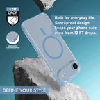 TKONE Apple iPhone Air TITAN Protective Case and Tempered Glass Screen Protector Combo, 2-in-1 Protective Case + HD Glass (Blue)