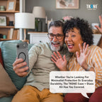 TKONE Apple iPhone Air TITAN Protective Case and Tempered Glass Screen Protector Combo, 2-in-1 Protective Case + HD Glass (Black)