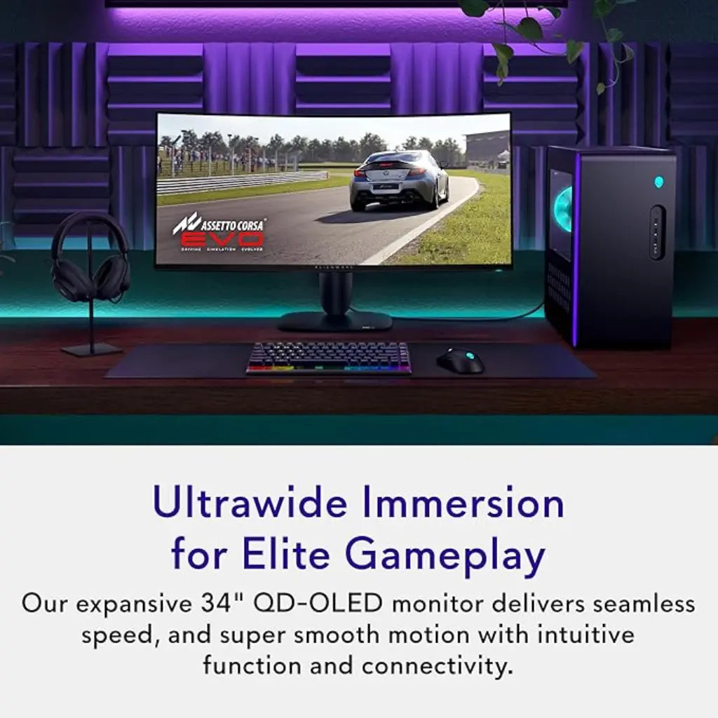 Dell Alienware AW3425DW 34" 240Hz 0.03ms WQHD Curved QD-OLED Gaming Monitor
