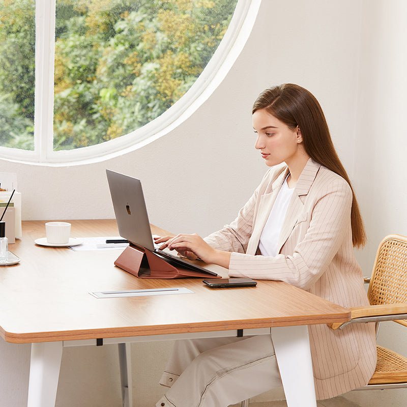 MOFT Ultra-Slim Laptop carry Sleeve: Elevate Your MacBook Experience with Expandable Storage, Adjustable Angles  Compatible From -13.3 - 16 inch