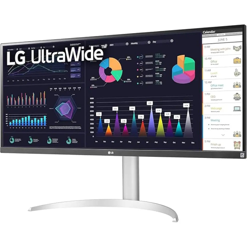 LG 34WQ650-W 34" 100Hz UltraWide Full HD IPS Monitor USB-C HDR10-White