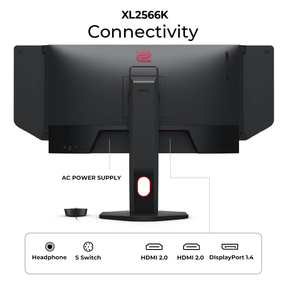 BENQ ZOWIE 25 INCH XL2566K FHD 360HZ ESPORTS GAMING MONITOR WITH HEIGHT ADJUSTMENT