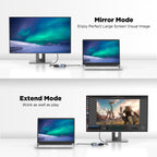 Black-i Type-C to DVI with 1 Port USB 3.0 (4K@30Hz)