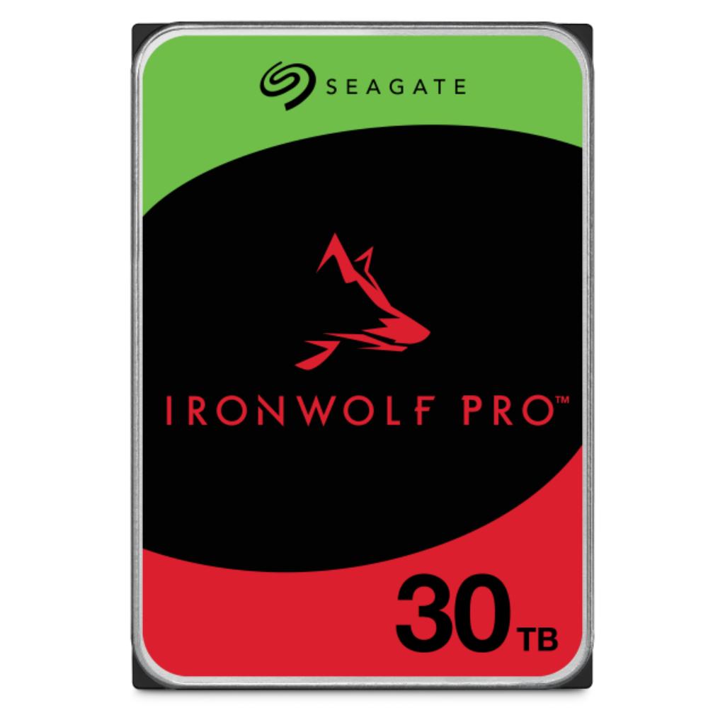 Seagate IronWolf Pro 30TB 3.5" SATA Internal NAS HDD with 512MB Cache 7200RPM Helium-Sealed