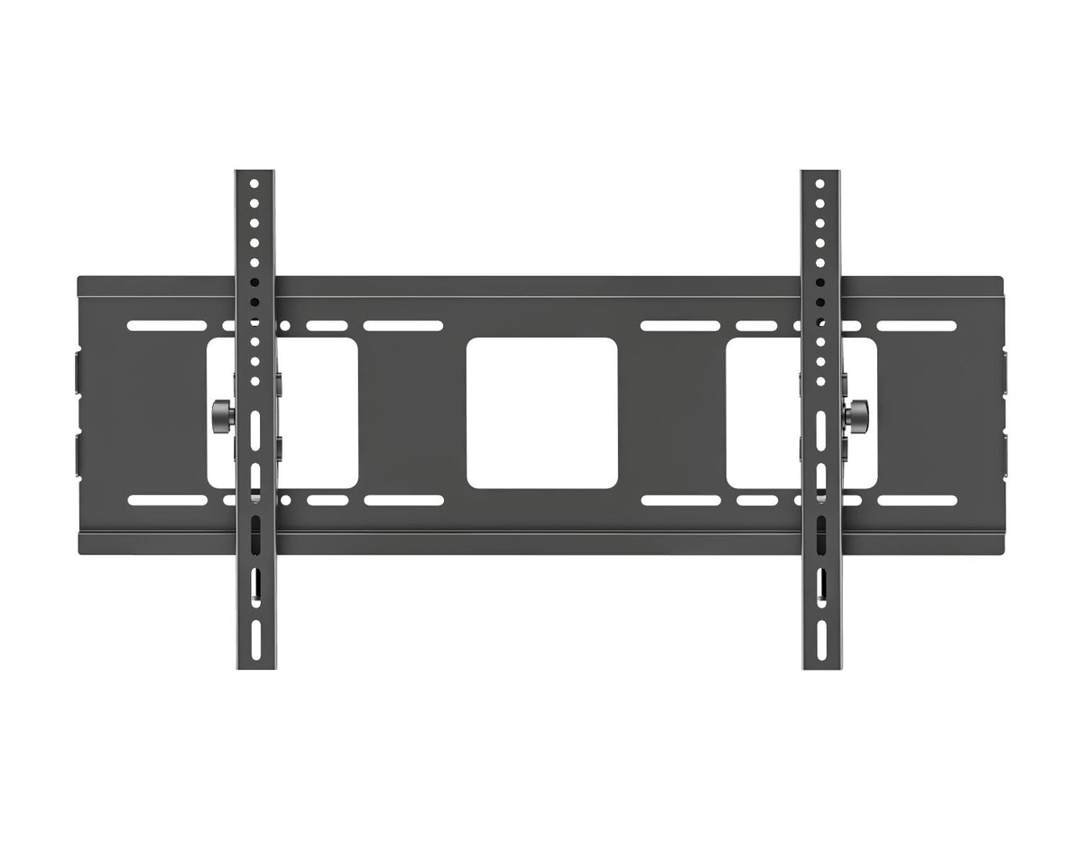 Pixel Mounts PXW-05T tilted TV wall mount shown mounted on a wall with a large flat‑screen TV