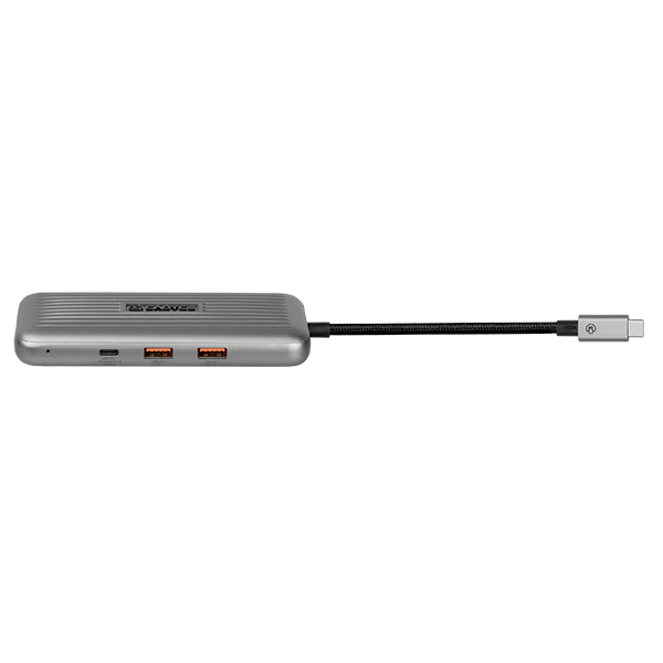 Cadyce CA-C4VIEW docking station shown from the side, highlighting its sleek profile