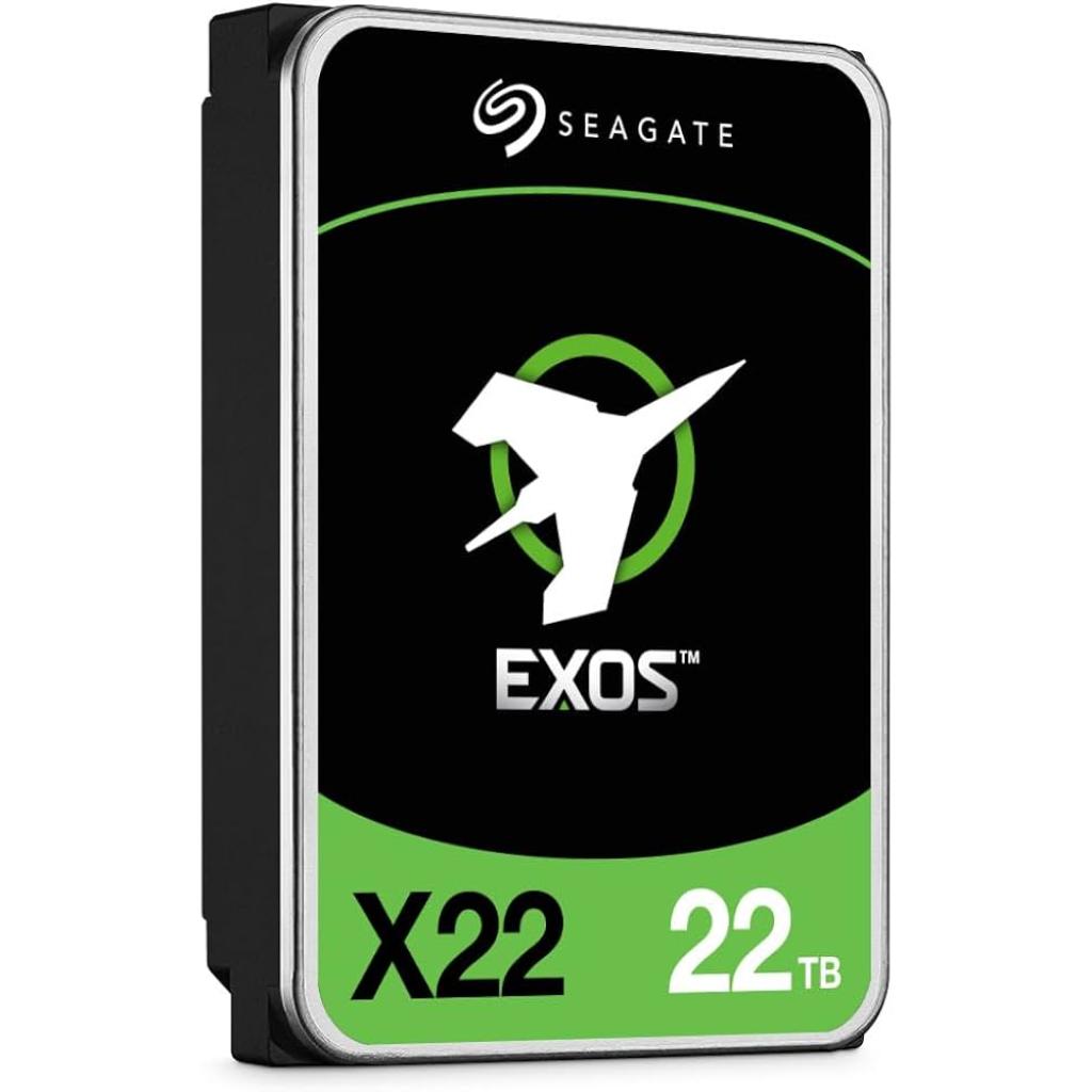 Seagate Exos X22 22TB 7200RPM SATA III 3.5" NAS Enterprise HDD 512MB Cache Helium-Sealed CMR