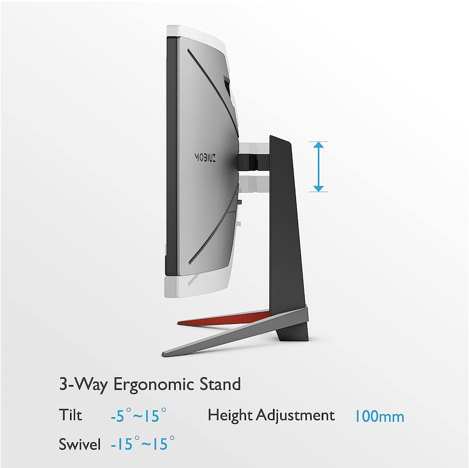BENQ MOBIUZ 32 INCH EX3210R QHD 165HZ CURVED GAMING MONITOR