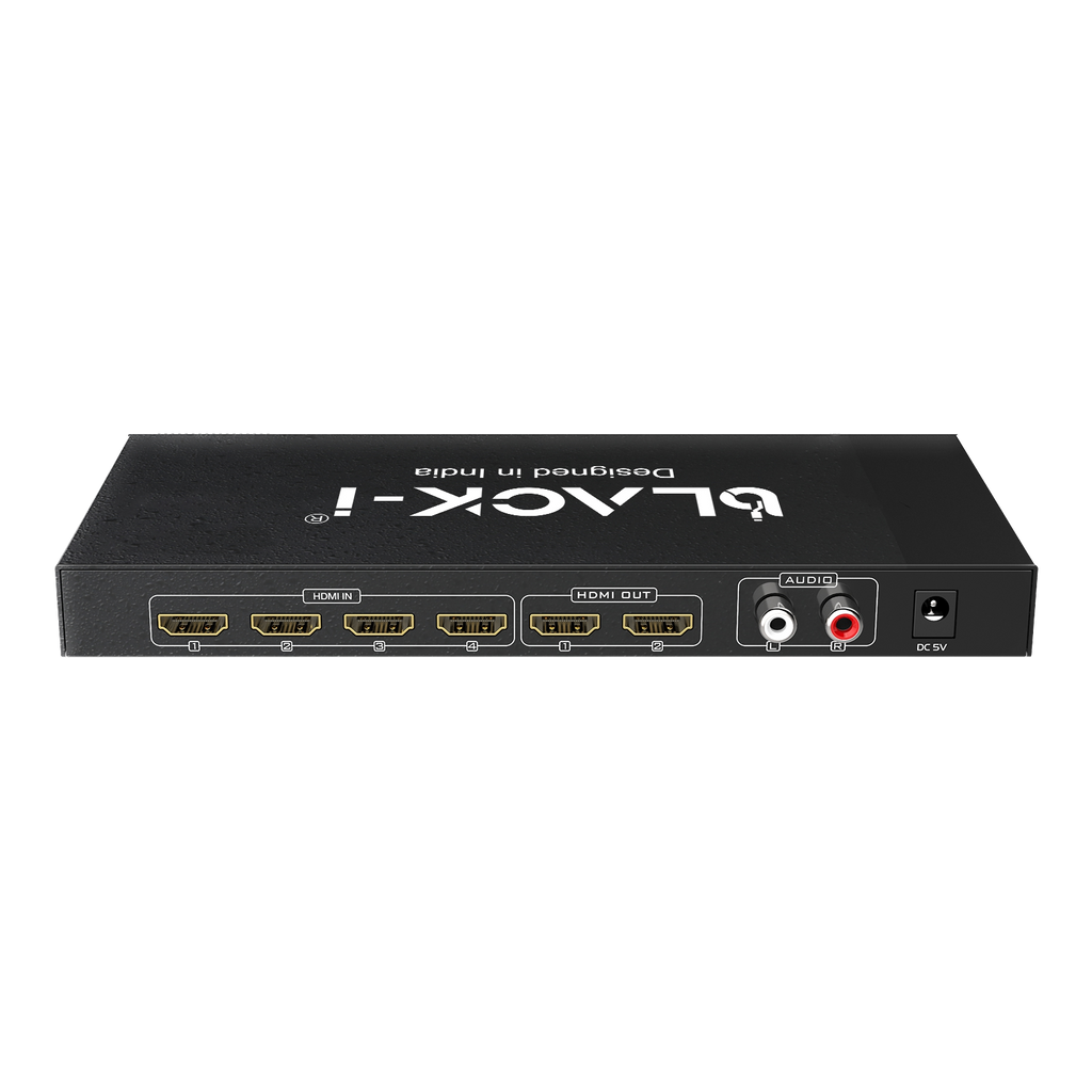 Black-i HDMI 4 in 2 Out Matrix Switcher
