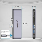 Black-i USB-C 7 in 1 Docking Station for Microsoft Pro