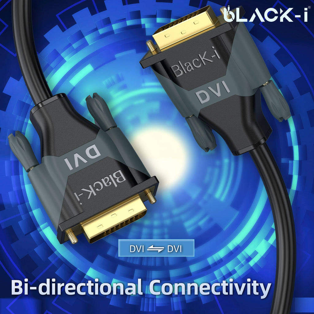 Black-i DVI-D Male to Male Cable