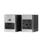 Cadyce CA-2HDQD USB‑C Dual HDMI Cube Docking Station front perspective