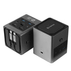 Cadyce CA-2HDQD USB‑C Dual HDMI Cube Docking Station side view highlighting ports