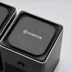 Cadyce CA-2HDQD USB‑C Dual HDMI Cube Docking Station USB‑C PD charging port detail