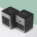 Cadyce CA-2HDQD USB‑C Dual HDMI Cube Docking Station top view revealing card slots