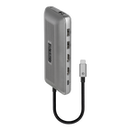 Cadyce CA-2HDVG PLUS docking station front panel showcasing HDMI, VGA and USB ports