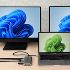 Cadyce CA-2HDVG PLUS close‑up of dual HDMI outputs for dual‑monitor setup