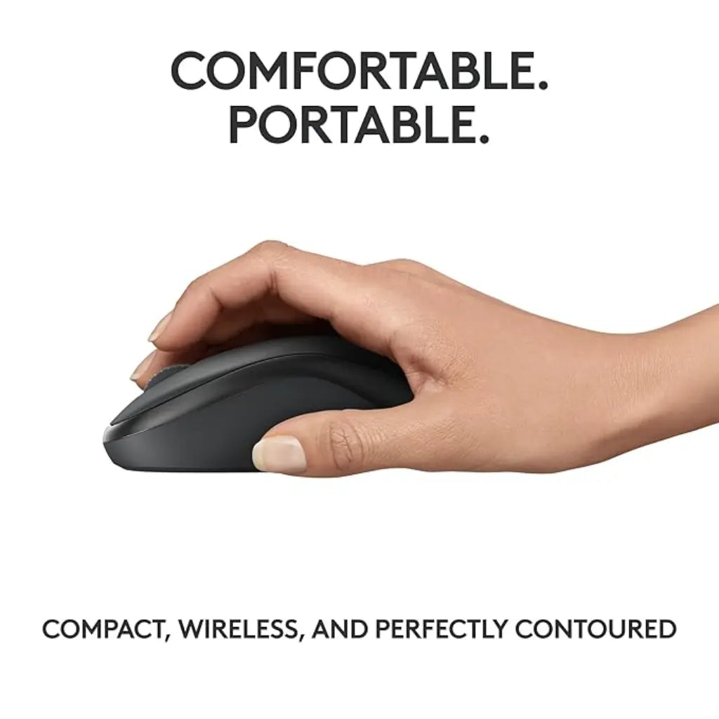 Logitech M240 Silent Bluetooth Wireless Mouse Compact Design - Graphite