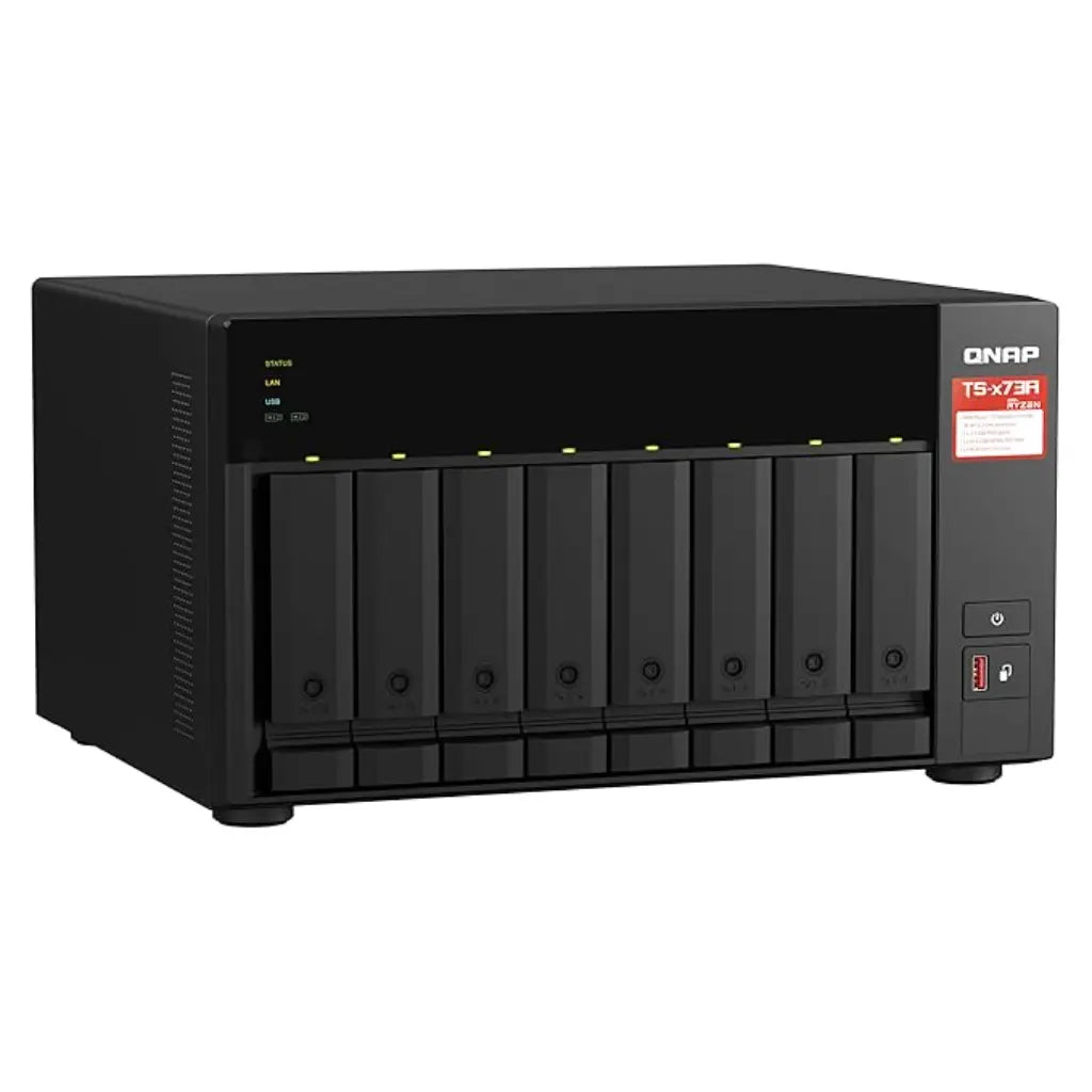 QNAP TS-873A-8G Quad Core 8 Bay Desktop Network Attached Storage Enclosure - Black