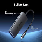 UGREEN USB C Hub 10Gbps 4 Port Aluminum USB 3.2 Splitter 2 USB-C 2 USB-A Data Ports Laptop MacBook PC Type-C Hub (30758)