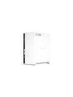 White electronic device with a brand logo on a white background
