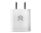 STM Fast Charge 33W Dual USB-C & USB-A Power Adapter - White (stm-931-397Z-01)
