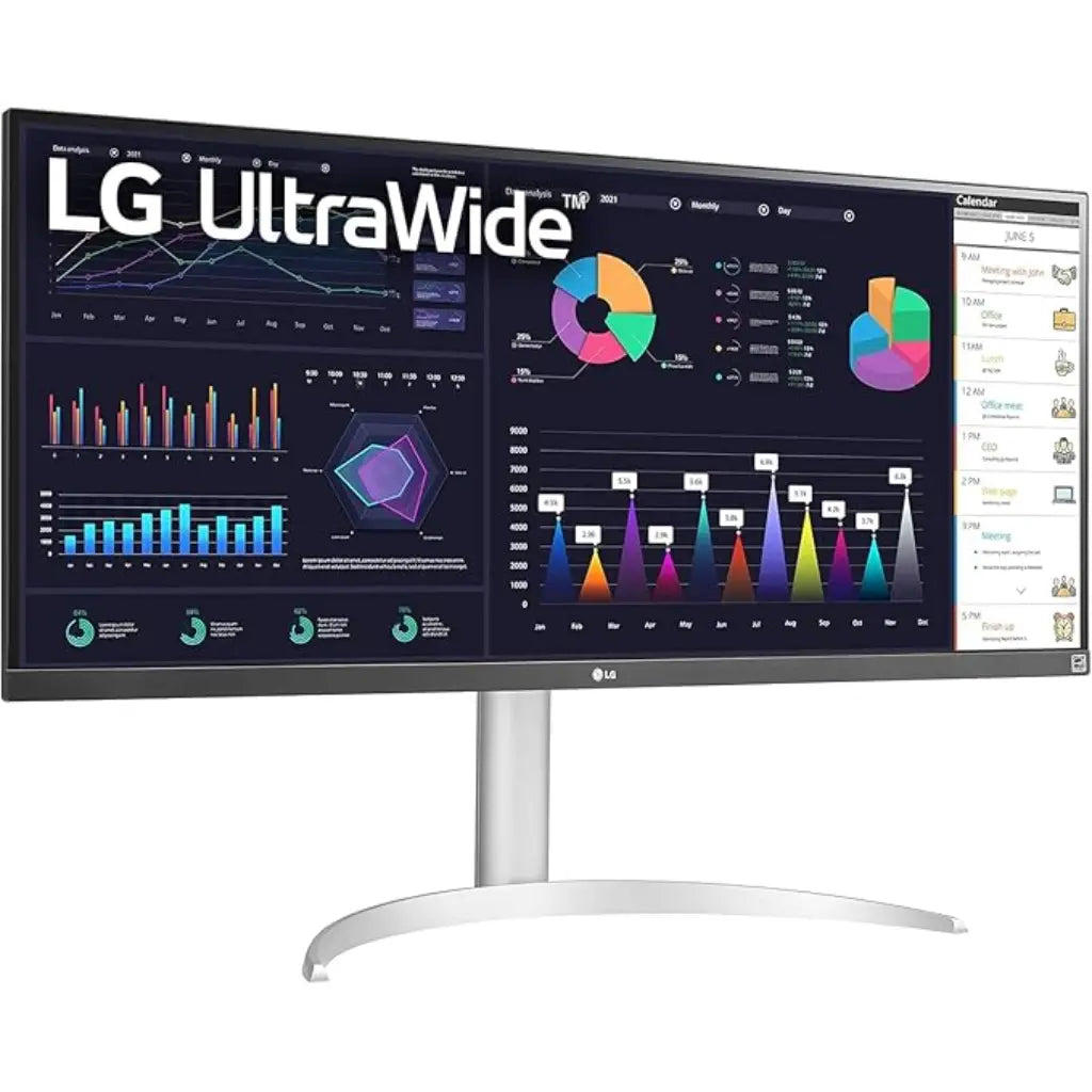 LG 34WQ650-W 34" 100Hz UltraWide Full HD IPS Monitor USB-C HDR10-White