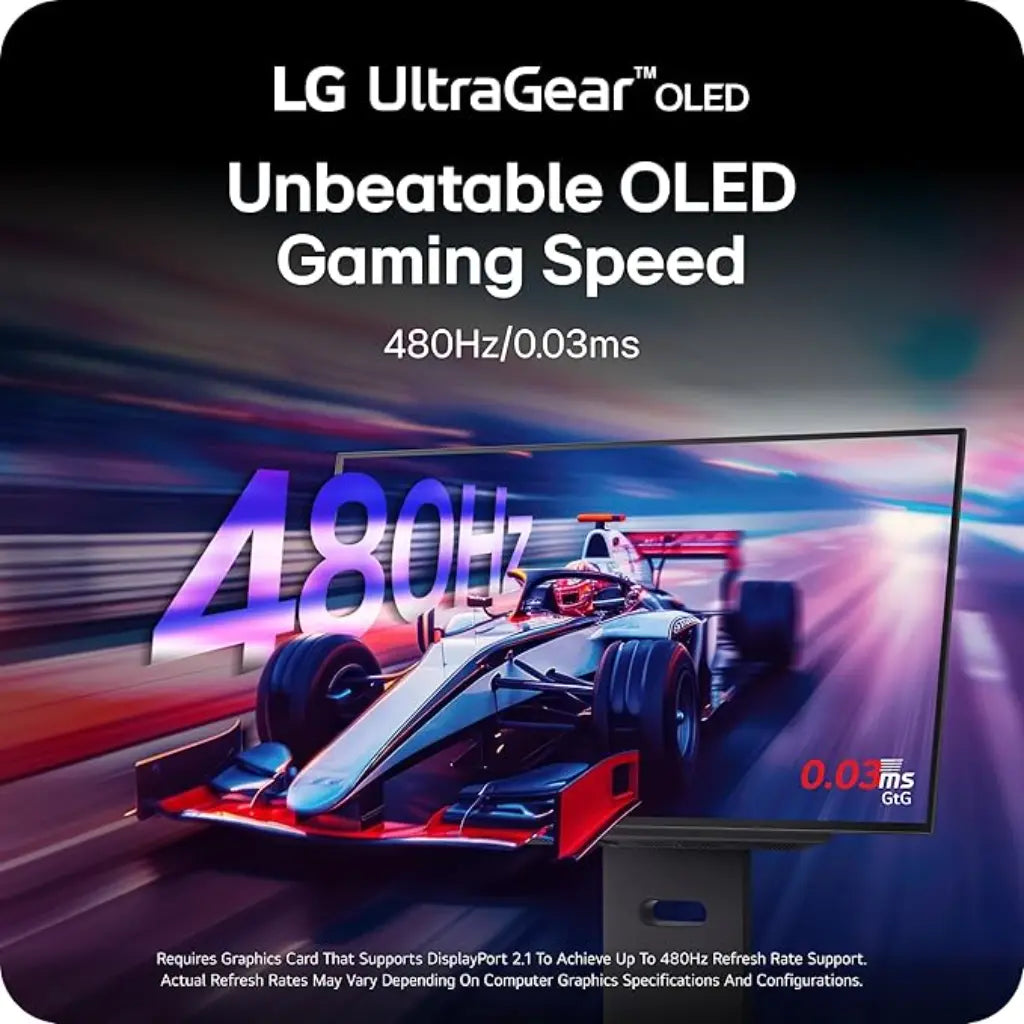 LG UltraGear 27GX790A-B 27" 480Hz OLED QHD 1440P Gaming Monitor