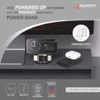 Power Mate 10000mAh MagSafe Power Bank | Magnetic Wireless Portable Charger for iPhone & Qi Devices | Dual Charging (Wireless + Wired) | Slim & Lightweight with Smart Protection