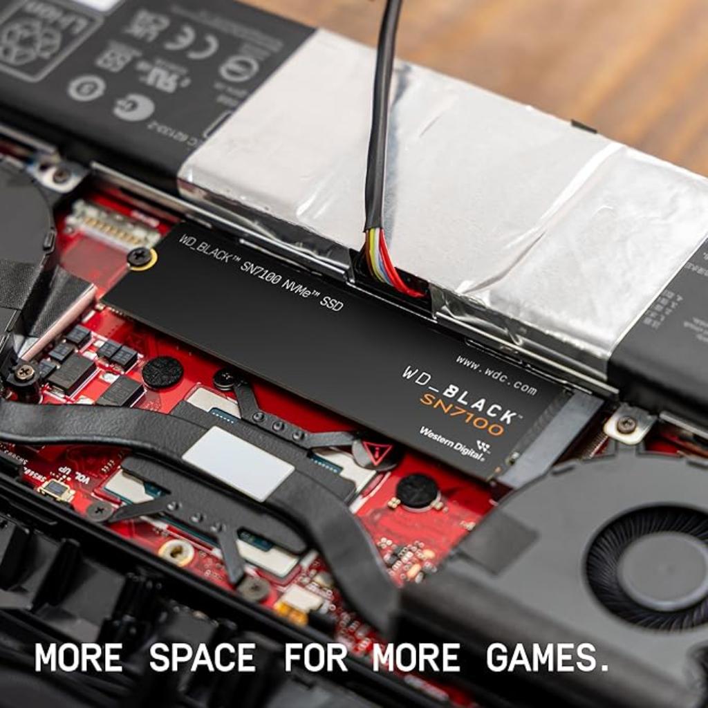 Western Digital Black SN7100 1TB M2 NVMe Gen4 Internal Solid State Drive