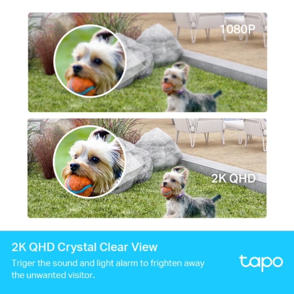 TP Link Tapo C420S2 2K QHD Wire Free Smart WIFI Security Camera IP65 (2 Camera Kit)