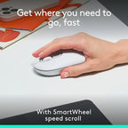 Logitech POP Multi-Device Bluetooth Wireless Mouse with Emoji Button - Off White