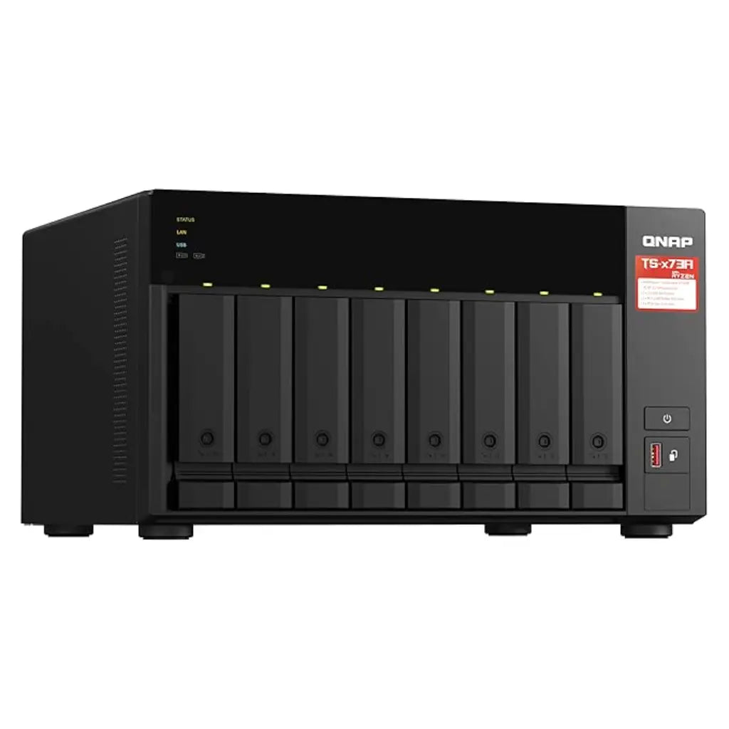 QNAP TS-873A-8G Quad Core 8 Bay Desktop Network Attached Storage Enclosure - Black