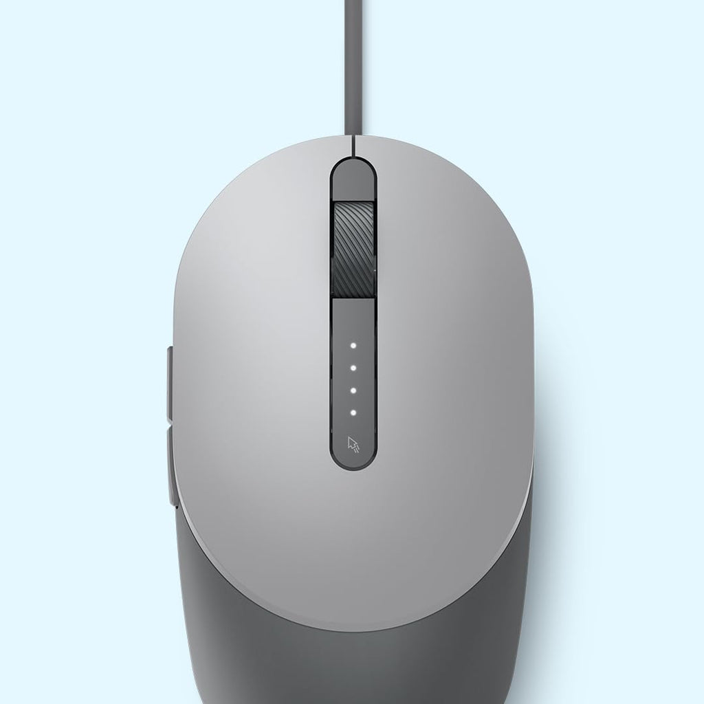 Dell MS3220 USB 2.0 3200DPI Ambidextrous Wired Laser Mouse - Titan Grey