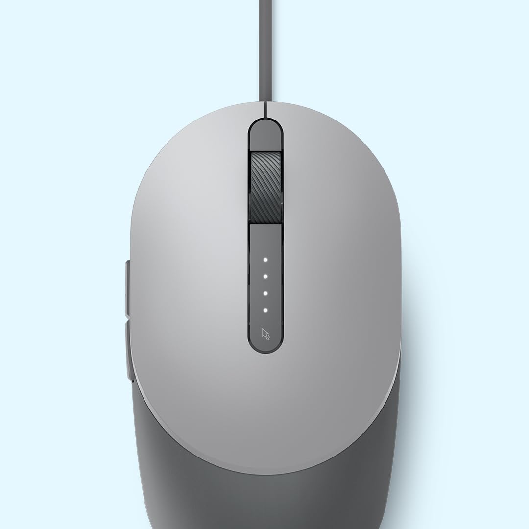 Dell MS3220 USB 2.0 3200DPI Ambidextrous Wired Laser Mouse - Titan Grey