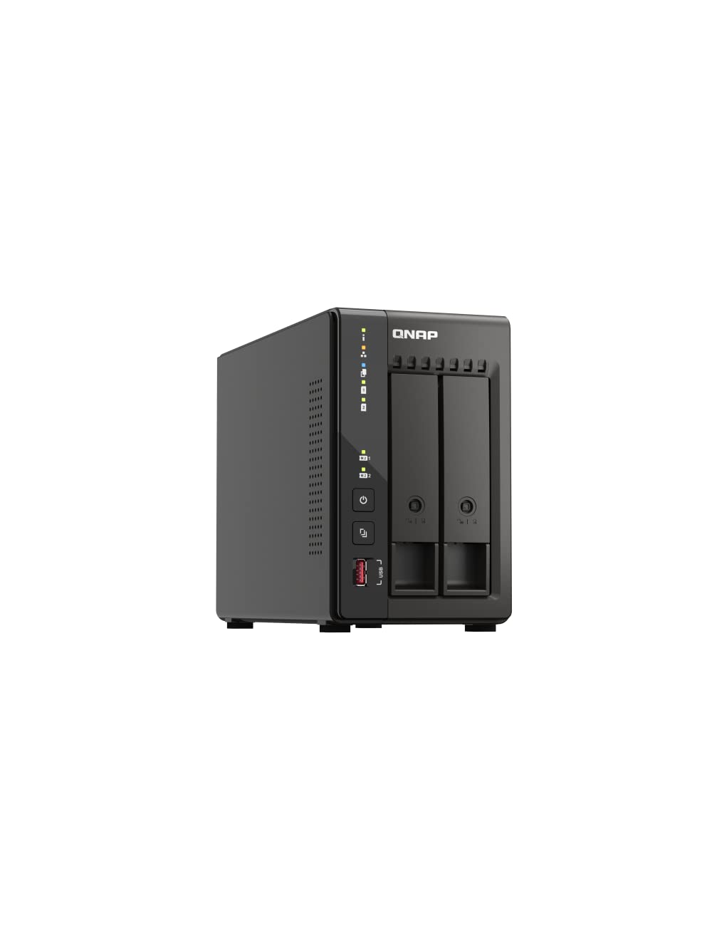 QNAP NAS device on a white background