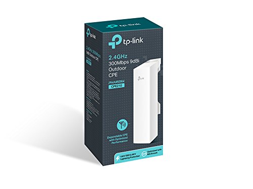 TP-Link CPE210 2.4GHz 300Mbps Wi-Fi 9dBi Outdoor CPE Dual-Polarized MIMO Antenna