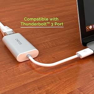 Cadyce CA-C3GE USB-C to RJ45 Gigabit Ethernet Adapter for Windows and Mac OS